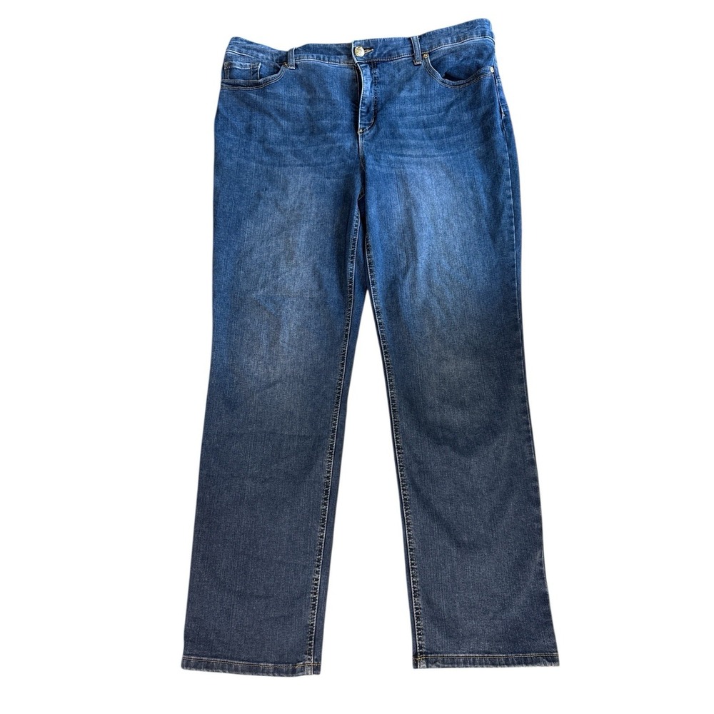 Chico’s — Classic Straight-Leg Blue Jeans 👖 Size 14 - Picture 2 of 8